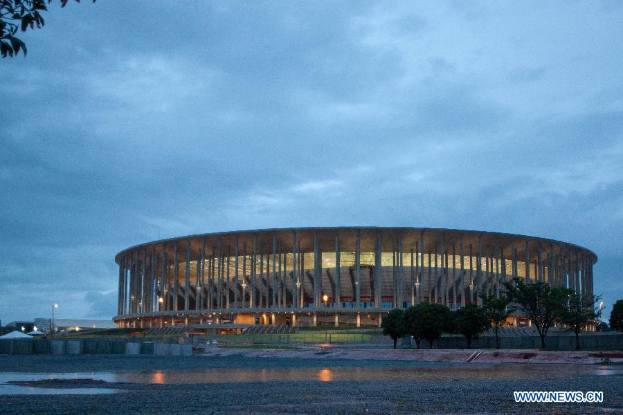 Le Stade national Mané-Garrincha à Brasilia