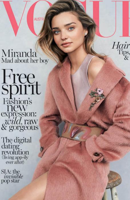 Miranda Kerr et son fils de trois ans, Flynn Bloom posent pour Vogue Australie