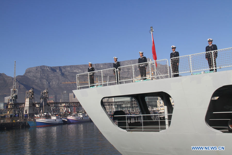 Une flotte de la marine chinoise en visite en Afrique du Sud