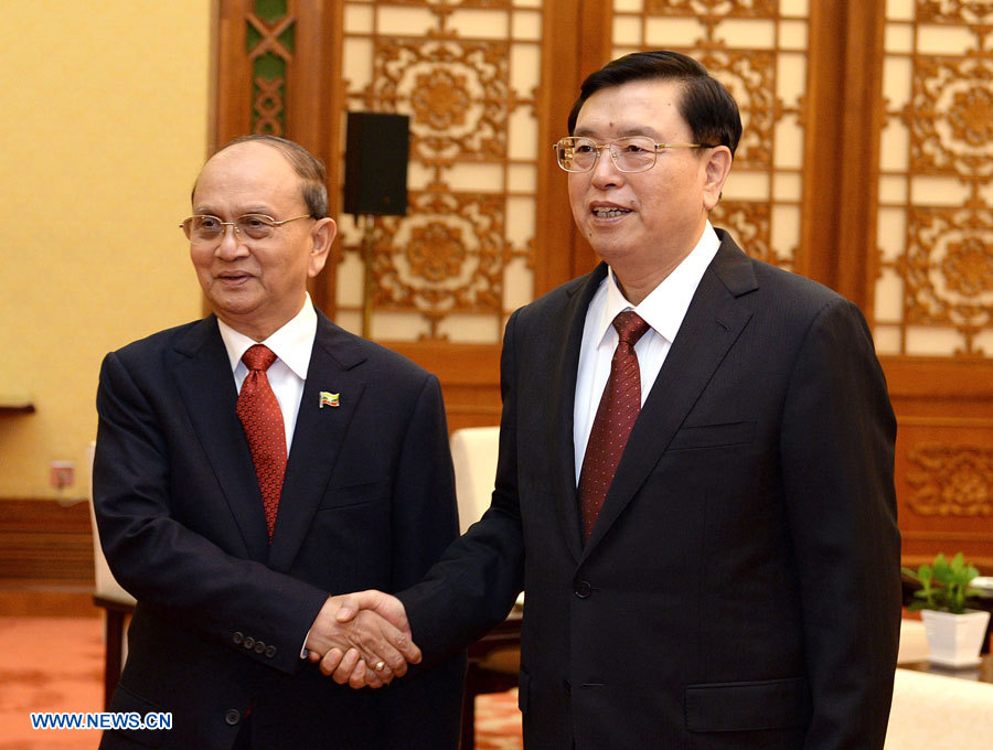 Chine : Zhang Dejiang rencontre le président birman