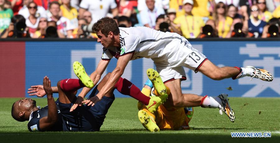 Mondial-2014 - L'Allemagne qualifiée en demi-finale