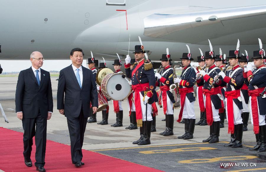 Le président chinois arrive en Argentine pour une visite d'Etat