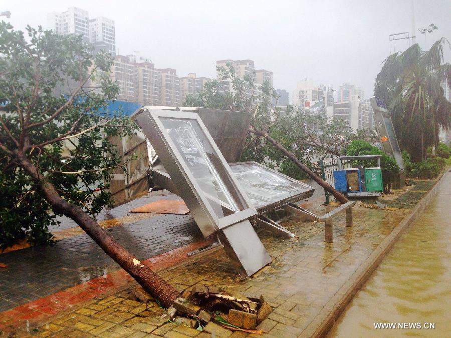 Le typhon Rammasun fait des ravages dans le sud de la Chine