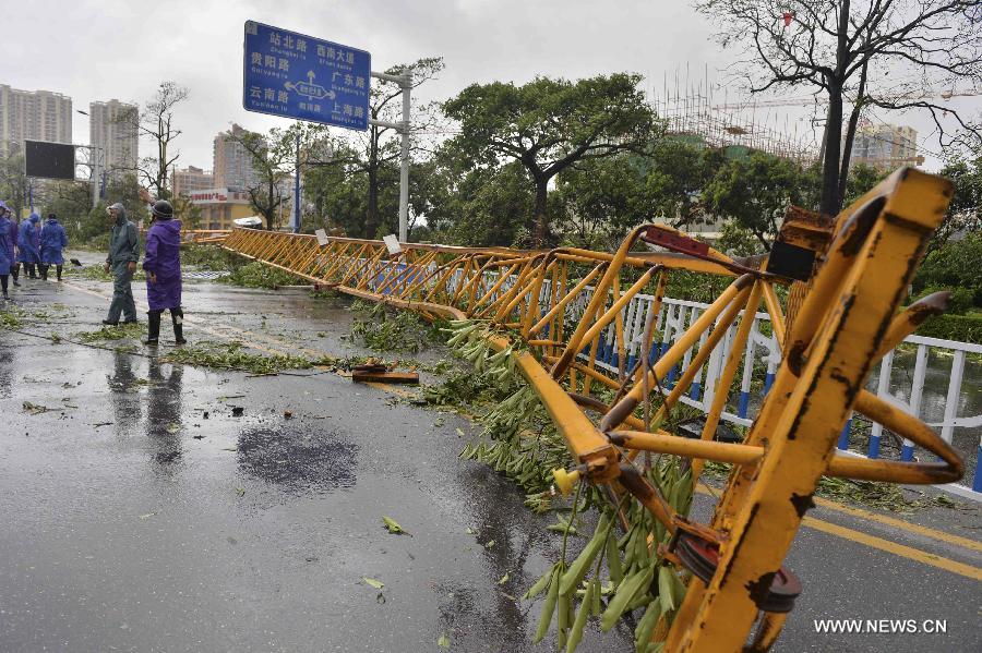 Le typhon Rammasun fait des ravages dans le sud de la Chine