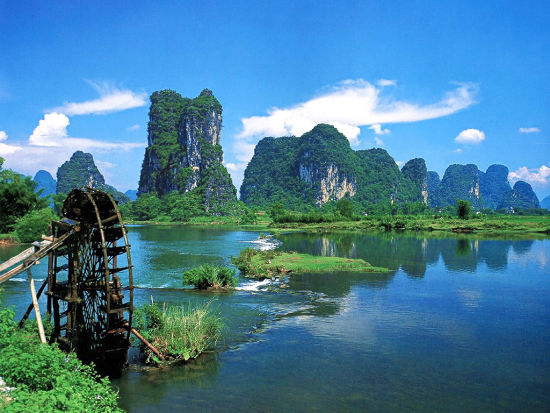 7. Yangshuo, dans le GuangxiSur la carte : à 63 km de la ville de Guilin.