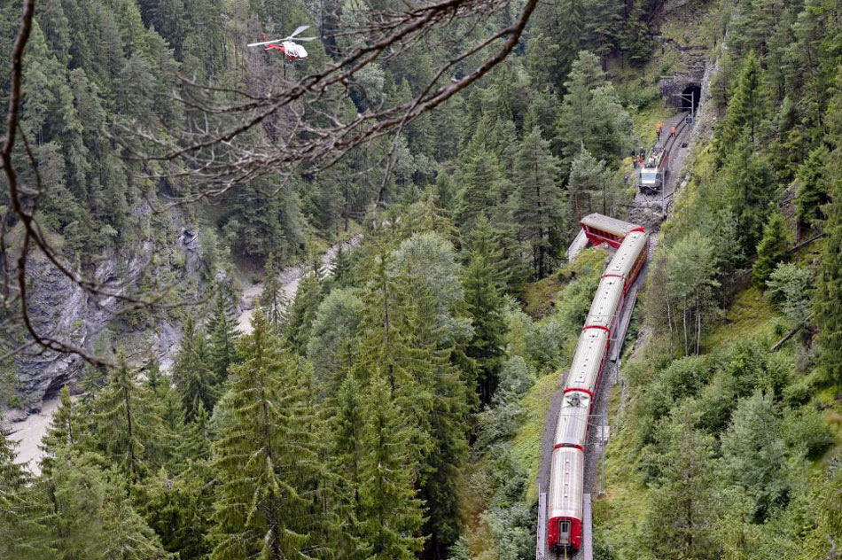 Déraillement d'un train en Suisse : sept blessés