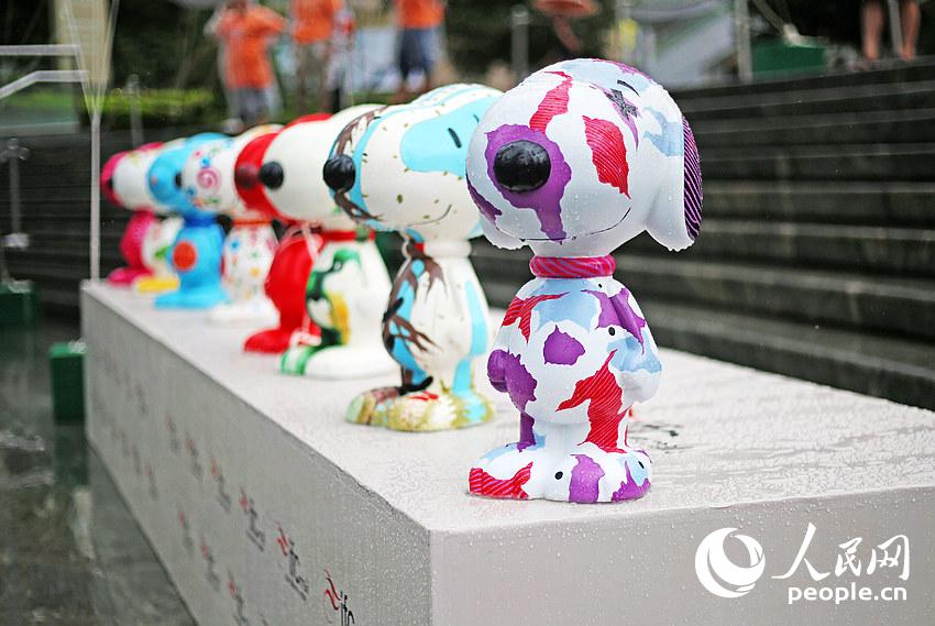 Un Snoopy géant à Shanghai