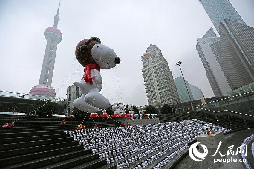 Un Snoopy géant à Shanghai