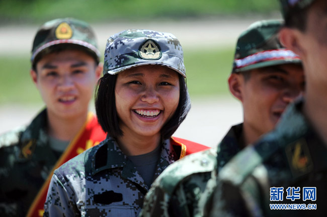 Une première femme militaire à Sansha