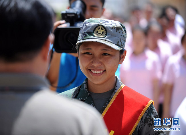 Une première femme militaire à Sansha