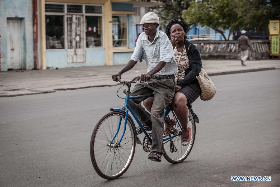 Photos: les vélos-taxis au Mozambique