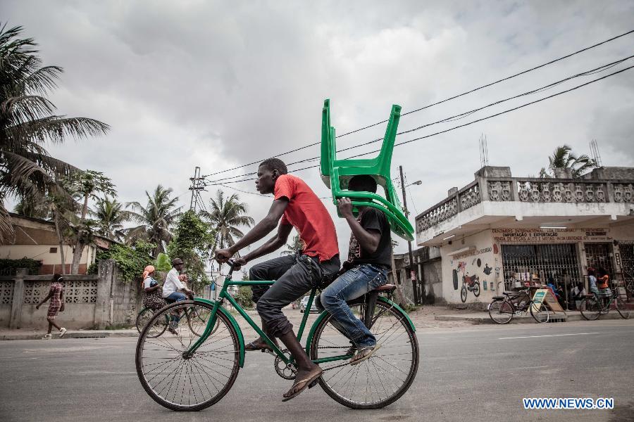 Photos: les vélos-taxis au Mozambique