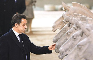 L'ancien présidents fran?ai Nicolas Sarkozy