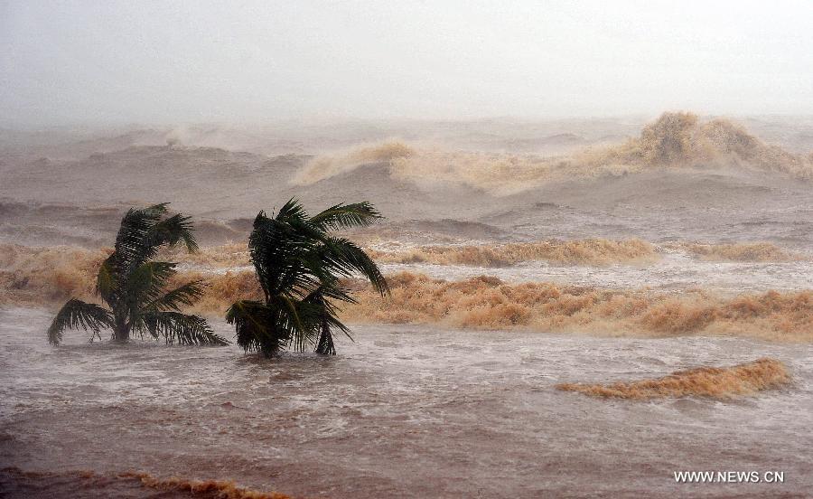 Le typhon Kalmaegi touche terre dans le sud de la Chine