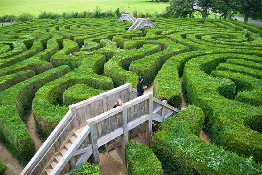 Le chateau Longleat et son incroyable labyrinthe