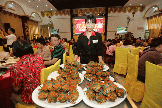 Festin de fruits de mer dans le Jiangsu