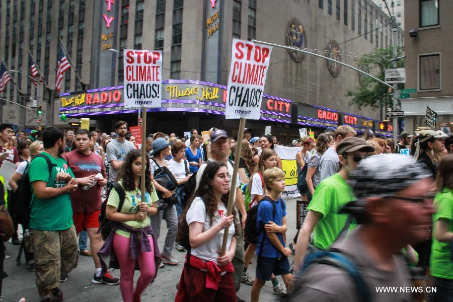 Le chef de l'ONU participe à la Marche pour le climat à New York