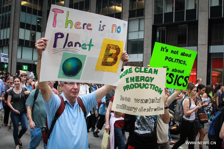 Le chef de l'ONU participe à la Marche pour le climat à New York