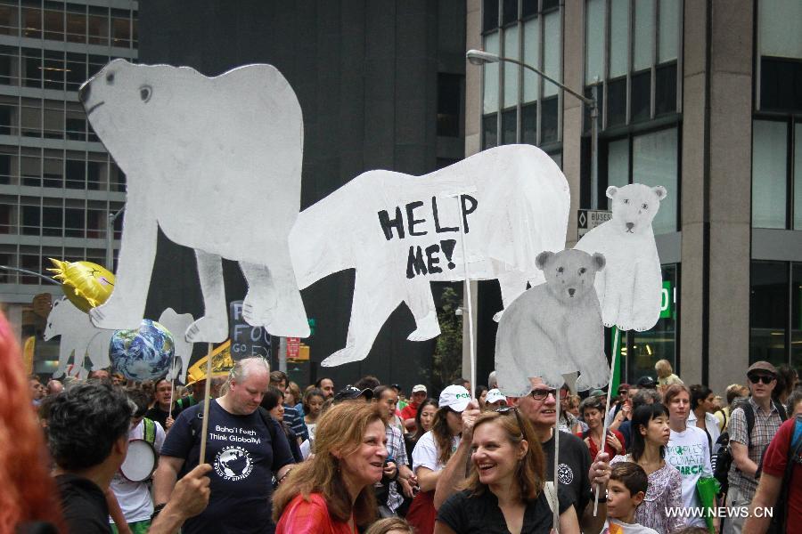 Le chef de l'ONU participe à la Marche pour le climat à New York