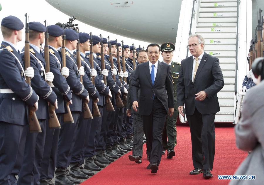 Le Premier ministre chinois arrive à Berlin pour une visite de trois jours