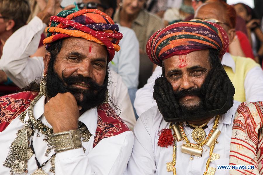 Un concours de moustaches en Inde