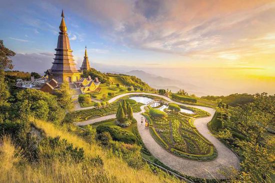 Le Parc national Doi Intanon, Chiengmai, Thailande