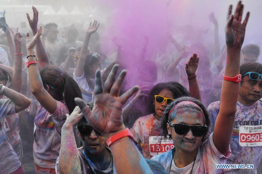 Photos - la "Color run" à Jakarta