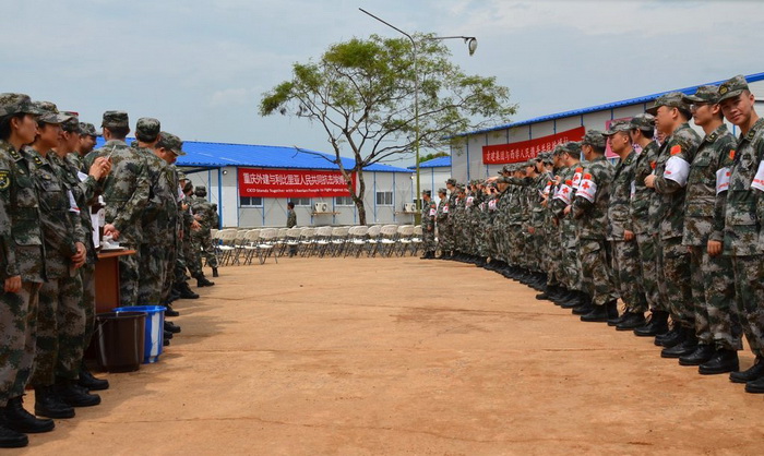 Ebola : inauguration d’un h?pital chinois au Libéria