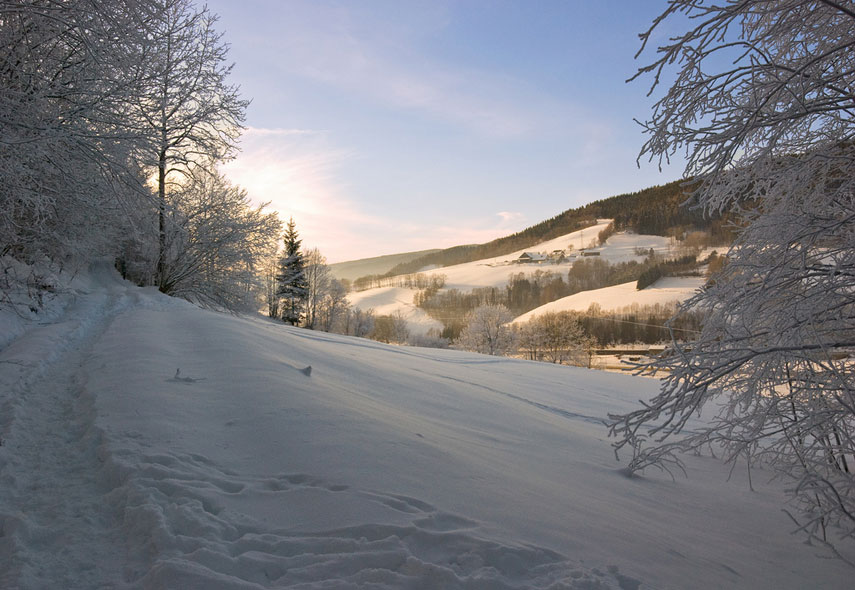 Paysages de neige magnifiques dans le monde 