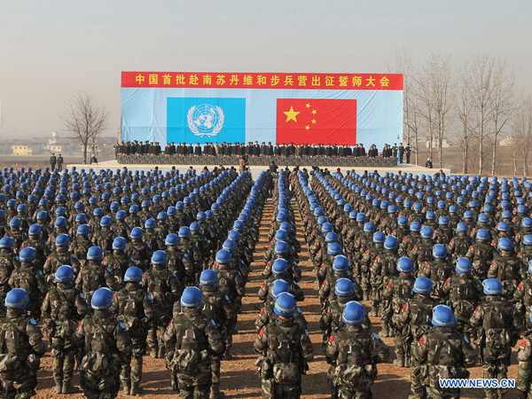 La Chine envoie son premier bataillon d'infanterie pour une mission de l'ONU