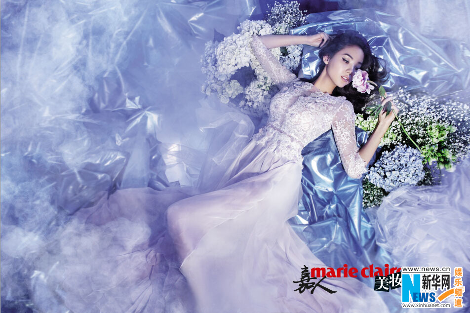 Zhang Zilin pose pour un magazine 