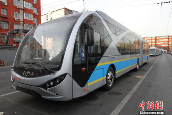 L'autobus électrique fait ses débuts à Beijing