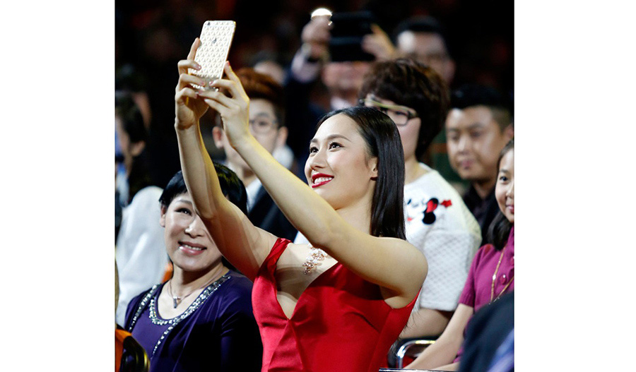 Zhang Hong, reine de la Cérémonie de remise des trophées