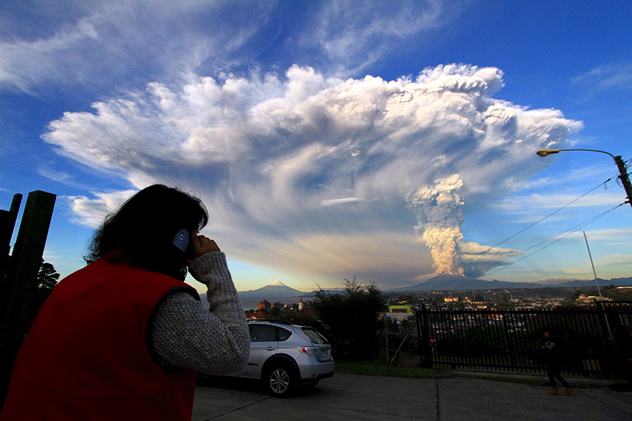 Eruption volcanique dans le sud du Chili