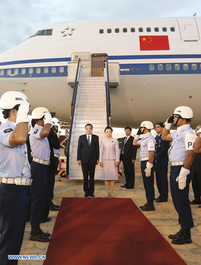 Arrivée du Premier ministre chinois au Brésil pour une visite officielle