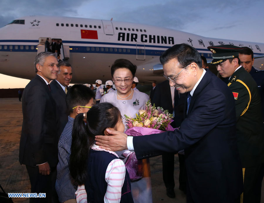 Arrivée du Premier ministre chinois au Brésil pour une visite officielle