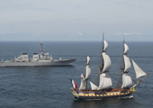 235 ans après, l’Hermione, la frégate de Lafayette, de retour aux Etats-Unis