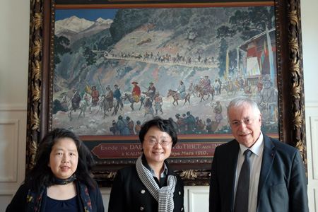 Madame LU Wan Fen, Madame Yan Haiping, Monsieur Jean-Robert Pitte