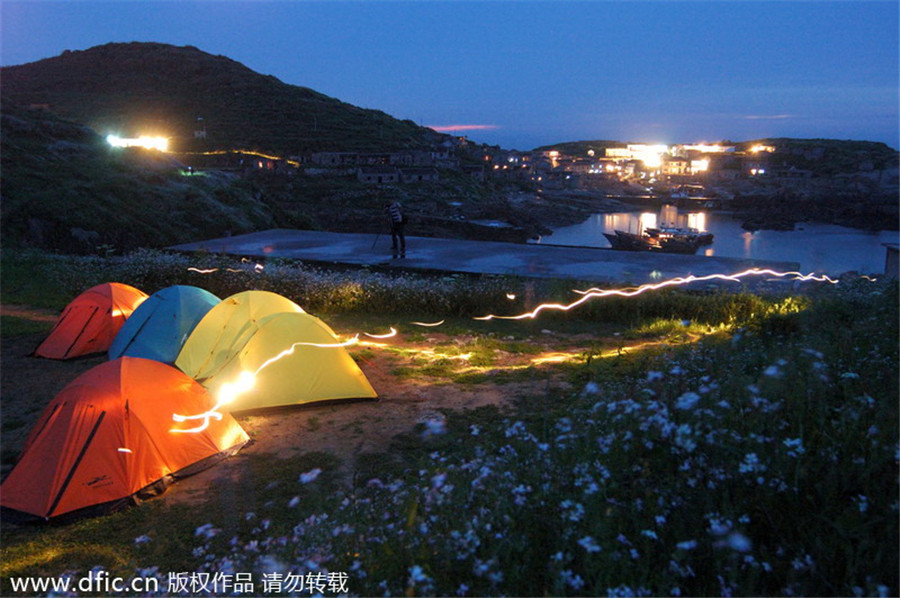 3. Le paysage de Yushan, de la ville de Xiangshan, province du Zhejiang. Pour les touristes, la première impression que donne l'?le Yushan est l'air frais et la belle couleur de la mer. Y passer quelques jours est toujours relaxant et rafra?chissant.