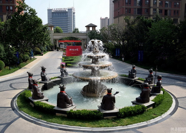 Les douze têtes en bronze du zodiaque chinois dans le Shandong