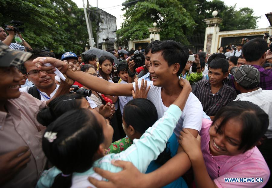 Le Myanmar accorde l'amnistie à 6966 prisonniers, y compris à des b?cherons chinois