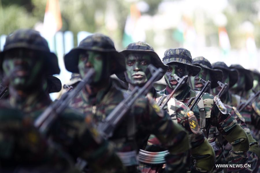 C?te d'Ivoire: parade militaire pour célébrer le 55e anniversaire de l'indépendance