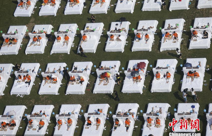 Beijing : un petit-déjeuner au lit dans le livre des records