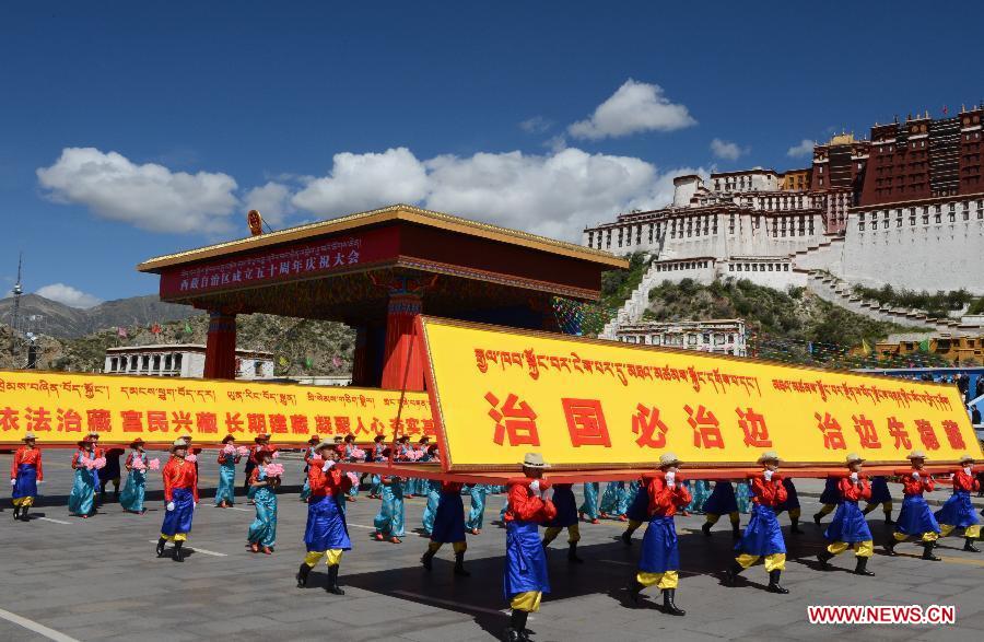 La Chine célèbre le 50e anniversaire de l'autonomie du Tibet