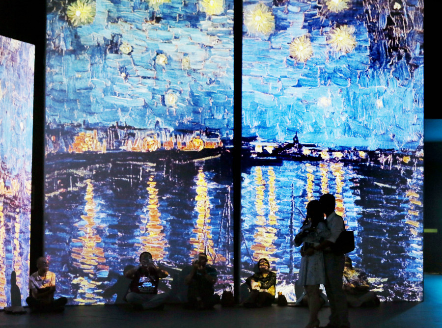 Beijing : l'expo ? Van Gogh Alive ? fait appel à tous les sens