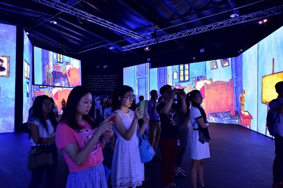 Beijing : l'expo ? Van Gogh Alive ? fait appel à tous les sens