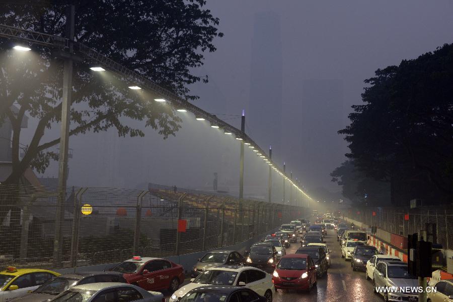 Brume à Singapour