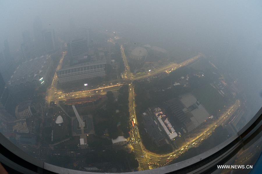 Brume à Singapour