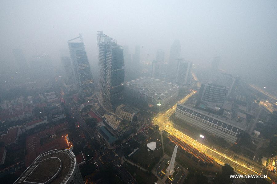 Brume à Singapour