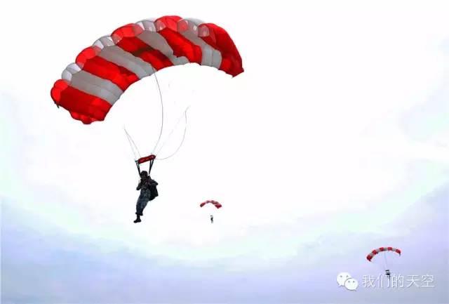 Les premières Chinoises parachutistes 